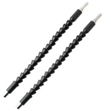 Flexible Drill Bit Extension 2Pcs with Magnetic Hex Connection, 360 Rotation for Tight Spaces