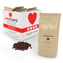 Amorcaffe Intenso taste Coffee Beans (6 Packs of 1kg) - 6 kg