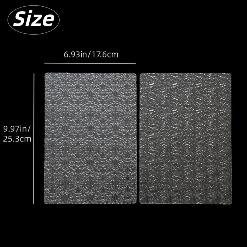 6 Pack Cake Embossing Mats with Multiple Floral Patterns, Nonstick Fondant Texture Sheets 7x10 1
