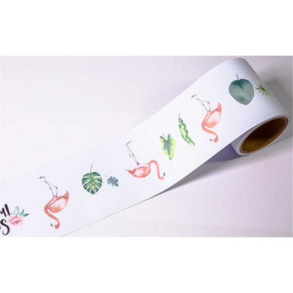 Peel And Stick Wallpaper Border Flamingo White 12Cm X 600Cm Waterproof Self Adhesive Wall Trim For Bathroom Kitchen Living Room Ceiling 9174973516538