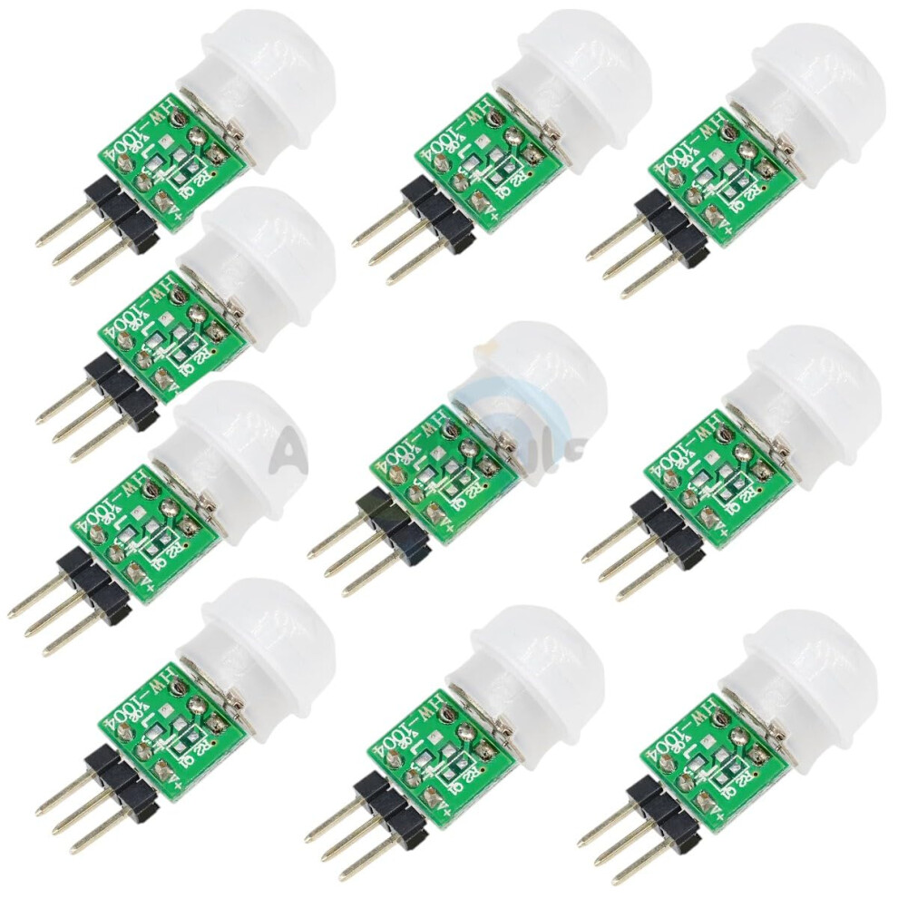 10Pcs Mini Pir Motion Sensor Module Am312 Infrared Detector Dc 2.712V For Human Presence 9070919964893