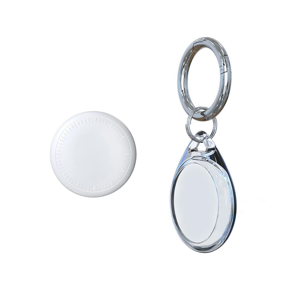 Certified Bluetooth Tracker Tag With Loud Alerts For Keys Wallets Pets Luggage White 9455672873437