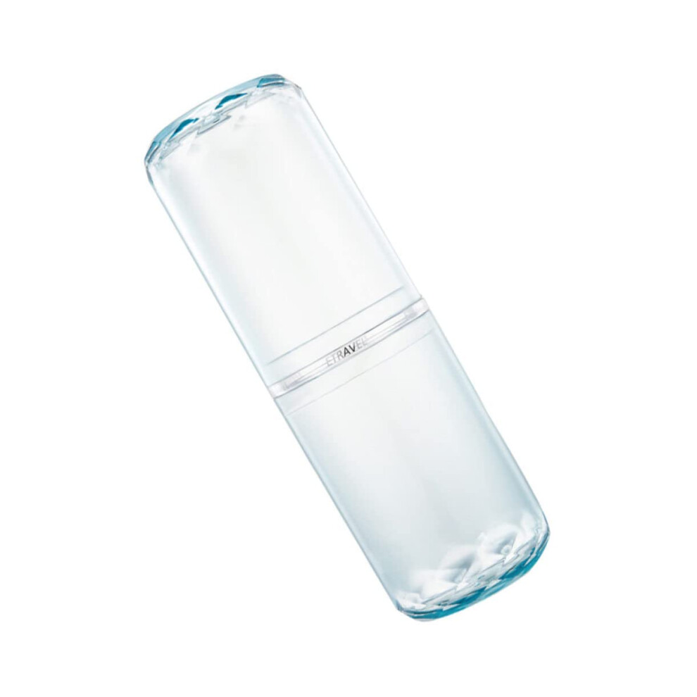 Travel Toothbrush Case with 2 in 1 Holder for Toothpaste, Compact Cup for Camping and Outdoor Use
