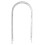 Charles Bentley Charles Bentley Decorative Wrought Iron Arch - Grey & White 5