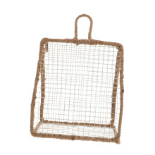 Wall Mounted Storage Basket, Durable Iron Wire Woven Rack for Home Organization and Decor