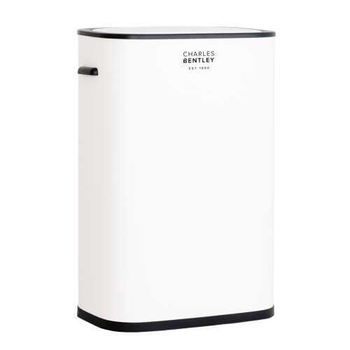 Charles Bentley Charles Bentley 55L Automatic Sensor Bin, Galvanised Steel, White, 55 Litre 2