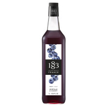 1883 Maison Routin Premium Blueberry Syrup ? Natural Fruit Syrup, Perfect for Cocktails & Mocktails, Ice Tea, Smoothies, Desserts ? Vegan-Friendly,