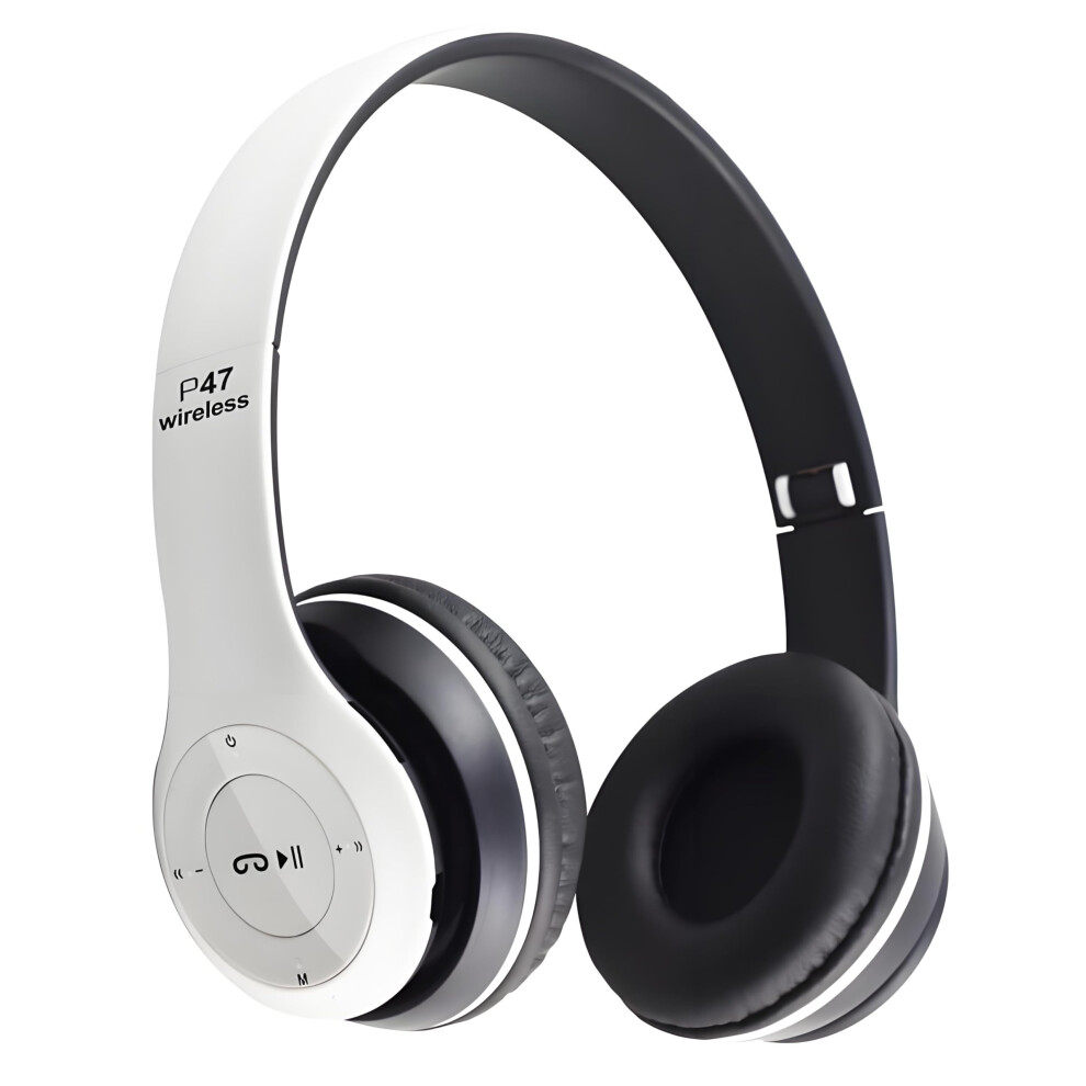 Wireless Noise Cancelling Headphones With Mic, Transparent Mode, Deep Bass, Fast Charging, White 9053599201199
