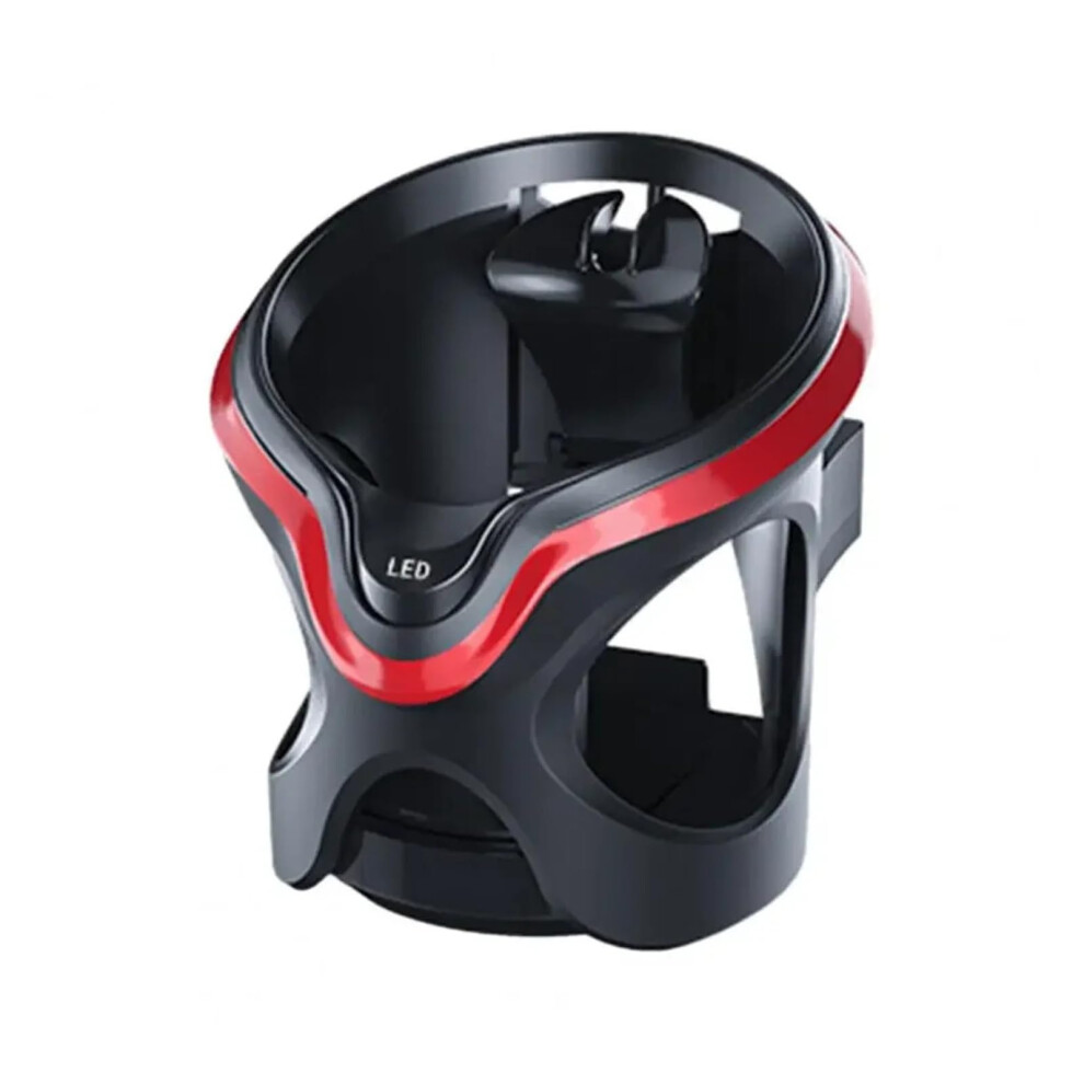 Universal Car Cup Holder With Led Adjustable Air Vent Mount, Leakproof Spacesaving Design Red/Light 9455672873826