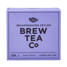 Brew Tea Co Decaffeinated Ceylon Loose Leaf Tea, 226 g