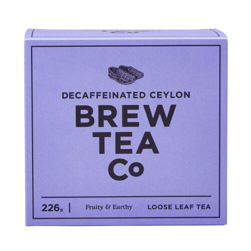 Brew Tea Co Decaffeinated Ceylon Loose Leaf Tea, 226 g