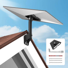 360 Rotatable Roof and Wall Mount Kit with Fixed 20 Tilt Black for Starlink Gen 3