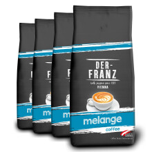 Der-Franz Melange Coffee, ground, 4 x 1000 g