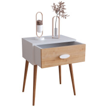 Wooden side table bedside table Singol L