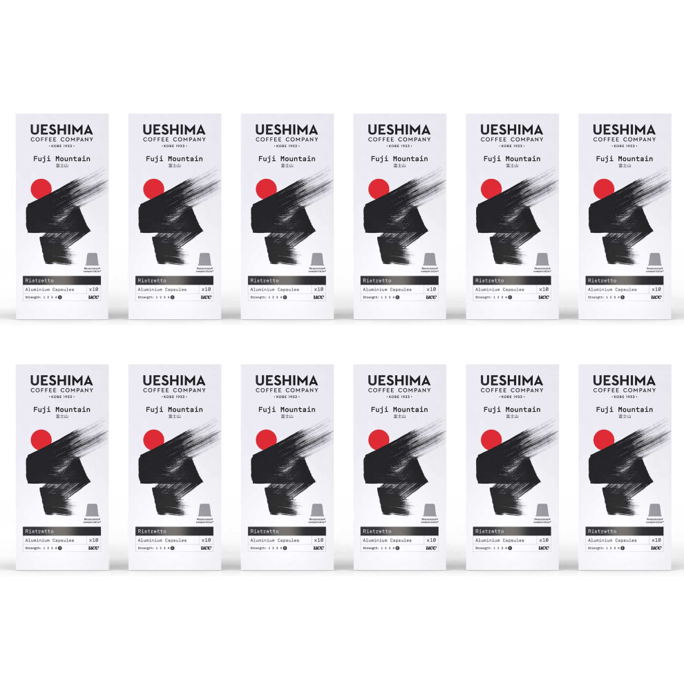 Ueshima Fuji Mountain Coffee Capsules - 12 Packs Of 10 Capsules (120 Cups)-image-OPC-PS7Q9TD-NEW