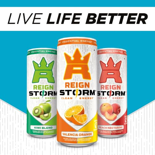 Reign Can Peach 355 ml (Pack of 12) 2