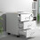 (Chipboard, Brown) Roller Container Office Drawers Baula L 3