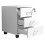 (Chipboard, Brown) Roller Container Office Drawers Baula L 2