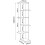 (Matt, Wood) Wooden Wall Rack Corner Shelf Balos XL 6