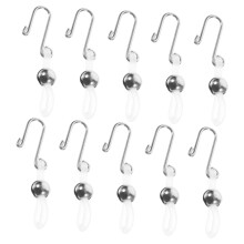10pcs Zipper Pull Replacement Clips for Jeans with Secure Lock Durable Silicone Metal Easy Install