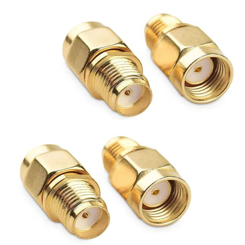 4Pcs Rf Coaxial Adapter Sma Female To Rpsma Male Connector For Wifi Antenna Wireless Lan 9044945415384
