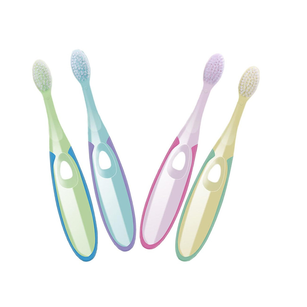 Soft Bristle Toothbrush 4pcs for Adults and Kids with Ergonomic AntiSlip Handle and Gentle Enamel Protection