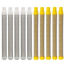 Airless Spray Gun Filter PushOn Stainless Steel 50 Mesh and 100 Mesh 10 Pack for Wagner and Titan