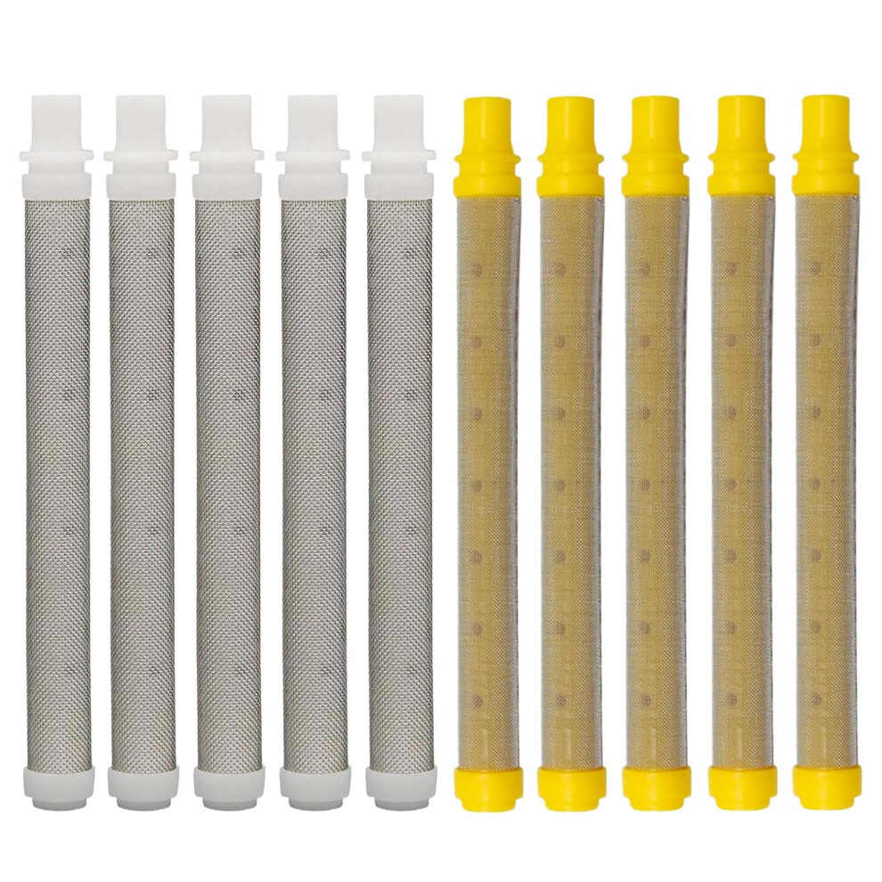 Airless Spray Gun Filter Pushon Stainless Steel 50 Mesh And 100 Mesh 10 Pack For Wagner And Titan 9044945415391