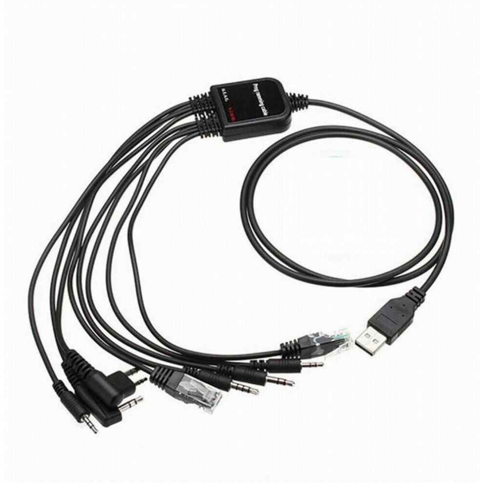 8 In 1 Usb Programming Cable Multibrand Adapter For Motorola Kenwood Baofeng Icom Hyt 9174973517207