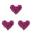 2400Pièces Décorations Vêtements Couture Patchs Sequins Violet Élégant 2