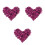 2400Pièces Décorations Vêtements Couture Patchs Sequins Violet Élégant 3