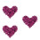 2400Pièces Décorations Vêtements Couture Patchs Sequins Violet Élégant 7