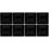 8Ensembles Cache-Poteaux Noir Protection Durable Clôture 4