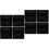 8Ensembles Cache-Poteaux Noir Protection Durable Clôture 6