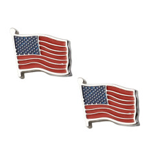 3Paires Boutons De Manchette Américains Accessoires Colorés