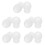 5Paires Oreillettes Silicone Blanches Pour Stéthoscope 8