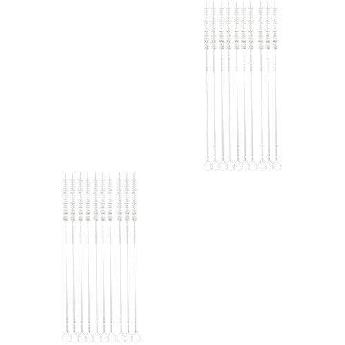 20Pièces Brosse Nettoyage Bébé Sécurisée Blanche 2