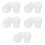 5Paires Oreillettes Silicone Blanches Pour Stéthoscope 9