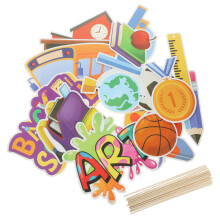 60Pièces Ornements Papier Variés Photo Booth Pour Rentrée