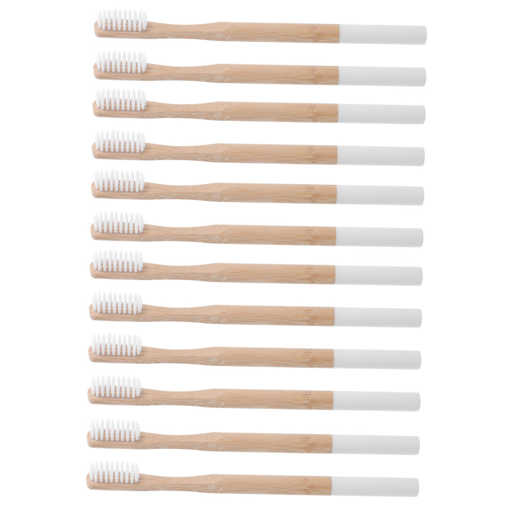 Soft Bristle Toothbrush for Adults with Extra Soft Bristles, Ergonomic Handle, 12 Pack for Travel