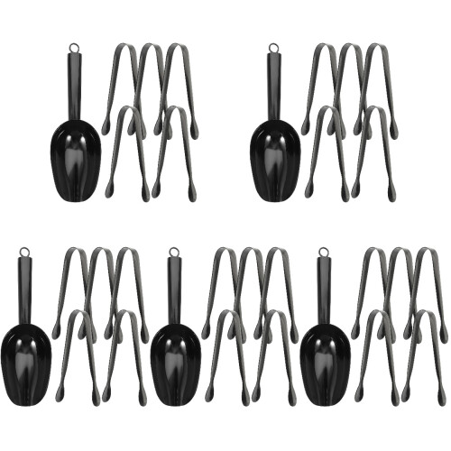 5Ensembles Pelles Acier Noir Pour Cuisine Bar 1
