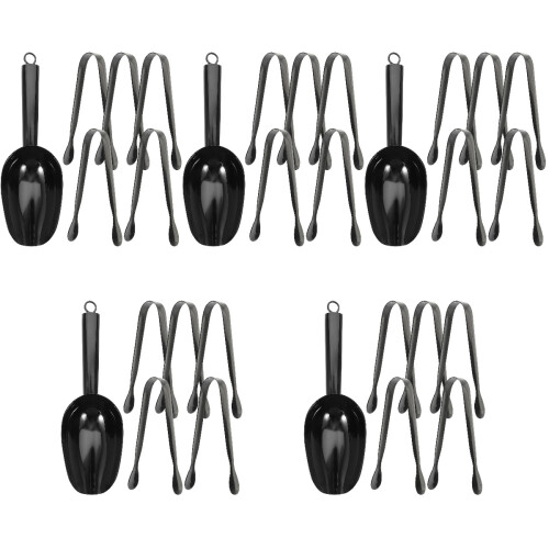 5Ensembles Pelles Acier Noir Pour Cuisine Bar 2