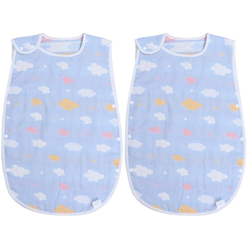 2Pièces Bavoir Bébé Coton Doux 1