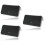 3Pièces Pochette Rangement Cd Noir 80 Disques Résistante 7