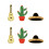 24Pièces Broches Étoiles Et Cactus Coloré Pour 5