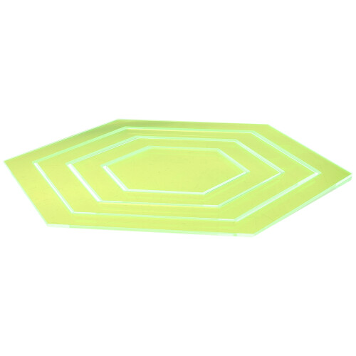 20Pièces Règles Hexagone Patchwork Pour Artisanat 1