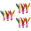 30Pièces Shuttlecock Chinois Plume Caoutchouc 6