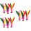 30Pièces Shuttlecock Chinois Plume Caoutchouc 7