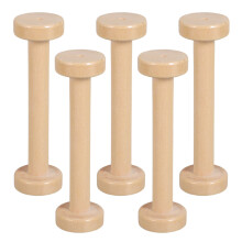 5Pièces En Bois Khaki Vintage Pour Macramé
