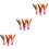 30Pièces Shuttlecock Chinois Plume Caoutchouc 5